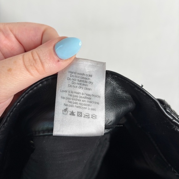 Veronica Beard Beverly Vegan Leather Skinny-Flare Pant size 26 - Picture 11 of 12